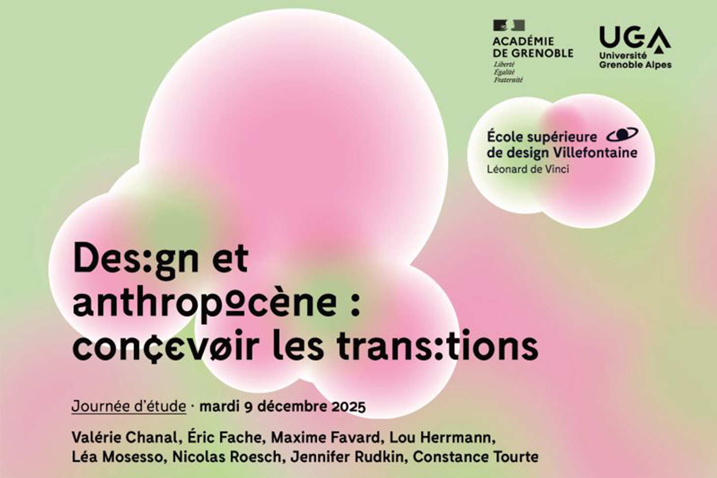 Journée d'étude "Design et anthropocène : concevoir les transitions"